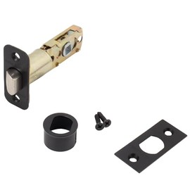 Stone Harbor Hardware Six-Way Adjustable Latch for Contemporary Interior Locks, Matte Black