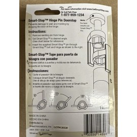 Great Innovations Inc Smart Stop Hinge Pin Door Stop Bright Brass Finish