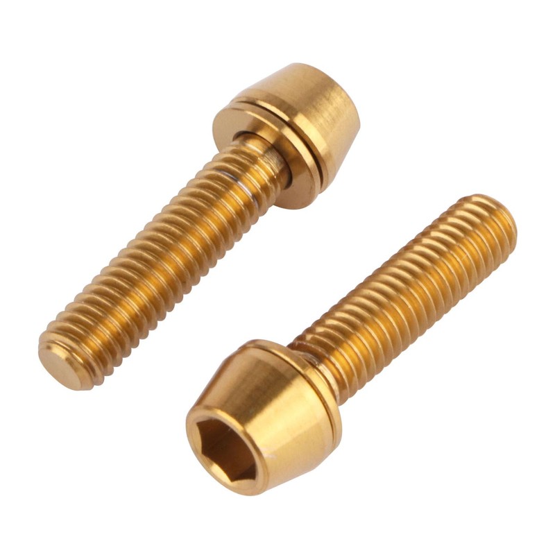 UHDFBDHF 4Pcs Titanium Bolt M6 x 25mm Allen Hex Bolts