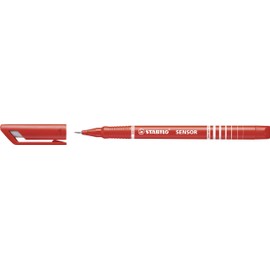 STABILO Stabilo Sensor Fineliner Pen, Red, Fine Red (189/40)