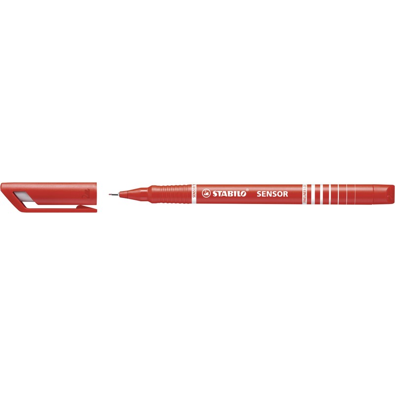 STABILO Stabilo Sensor Fineliner Pen, Red, Fine Red (189/40)
