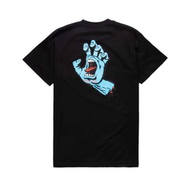 NHS Santa Cruz Screaming Hand Crew Mens Short Sleeve T-Shirts (Black, Large)