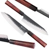 WILDMOK 8 Inch Chef Knife 3 Schichten 9CR18MOV CLAD STAEL,