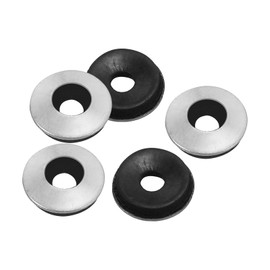 PATIKIL 304 Stainless Steel EPDM Bonded Sealing Washers, 100 Pieces 1/6"x3/8" Neoprene Rubber Washers Bonded Sealing Gasket for Marine Roof Bolt Supply (#8)