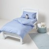 HOMESCAPES Blue Cot Fitted Sheets 60 x 120 cm 2