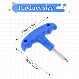 Piriuuo Golf Driver Tool Golf Wrench Metal Golf Torque Wrench Golf Club Wrench Golf Driver Wrench Golf Club Adjustment Tool Driver Tool Golf Tool, T20, Blue