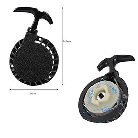 Pull Start Recoil Starter Cover, Mini Alloy Easy Pull Start Starter Starter Recoil Pull Part for 49CC Mini Pocket Dirt Bike Minimoto ATV Quad Pull