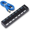 Access USB 3.0 Hub, USB Expansion, 7 Ports, Independent Switch,