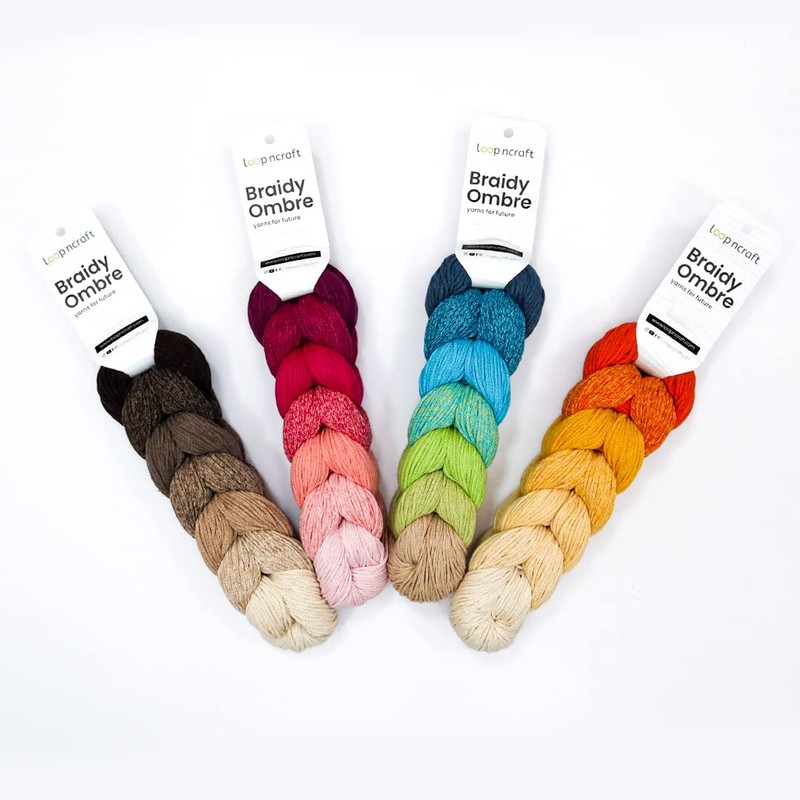 Macrame Ombre, Begonvil Colours, Loopncraft, 250 m - 250 g,