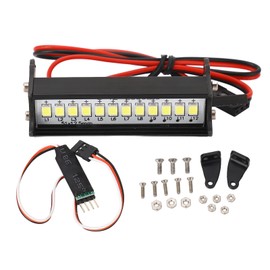 RC Roof Light 3 Stage Remote Control Wire 12 LED RC Roof Lamp for Axial SCX10 90046 for CC01 D90 D110 1/10 Crawler