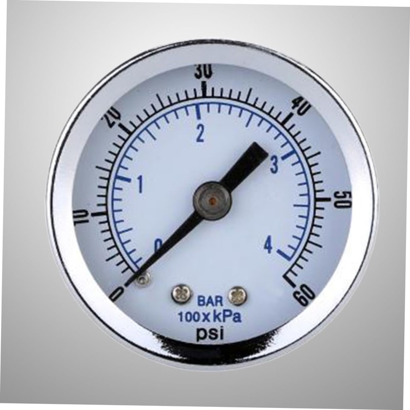 Mikinona Psi Pressure Gauge Dial Dual Scale Pressure Gauge for