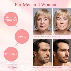 FIDWALL V Line Mask and Jaw Trainer Set, 6 Pieces Jaw Shaper with 3 Resistance Levels, Double Chin Reducer, Chin Strap for Sleeping, Jaw Line Training Device for Men and Women