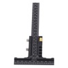Woodworking Scriber Measuring Tool T Square Ruler Carpentry Multifunctional Aluminum