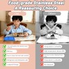 2 Pack Stainless Steel Snack Containers for Kids & Adults