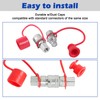 SINOCMP 1/4" Body & 1/4" NPT Hydraulic Quick Connect Fittings