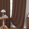CUCRAF Brown Blackout Curtains 52X84 Pack Of 2 Thermal Insulated