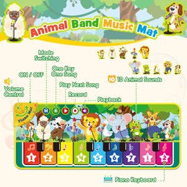 Piano Mat Toy from 1 2 3 Years Boy Girl Dromlag Children's Toy 1 2 3 Years Baby Toy 1 Year Gift 1 Year Boy Girl 2 3 Years, Children's Toy Learning Toy Games from 1 Year