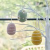 Ginger Ray Handmade Felt Pastel Easter Egg Decorations for Hanging