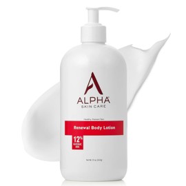 Alpha Loción Corporal Revitalizante Para El Cuidado De La Piel, 12% De Aha Glicólico, Hidratante Diario Simple Y Eficaz Con Hidroxiácidos, Hidrata Y Exfolia Para Una Piel Suave Y Tersa, Antienvejecimi