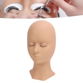 Silicone Microblading Practice Face, Fake Facial Training Skin with 3 Pair Replacement Eyelids