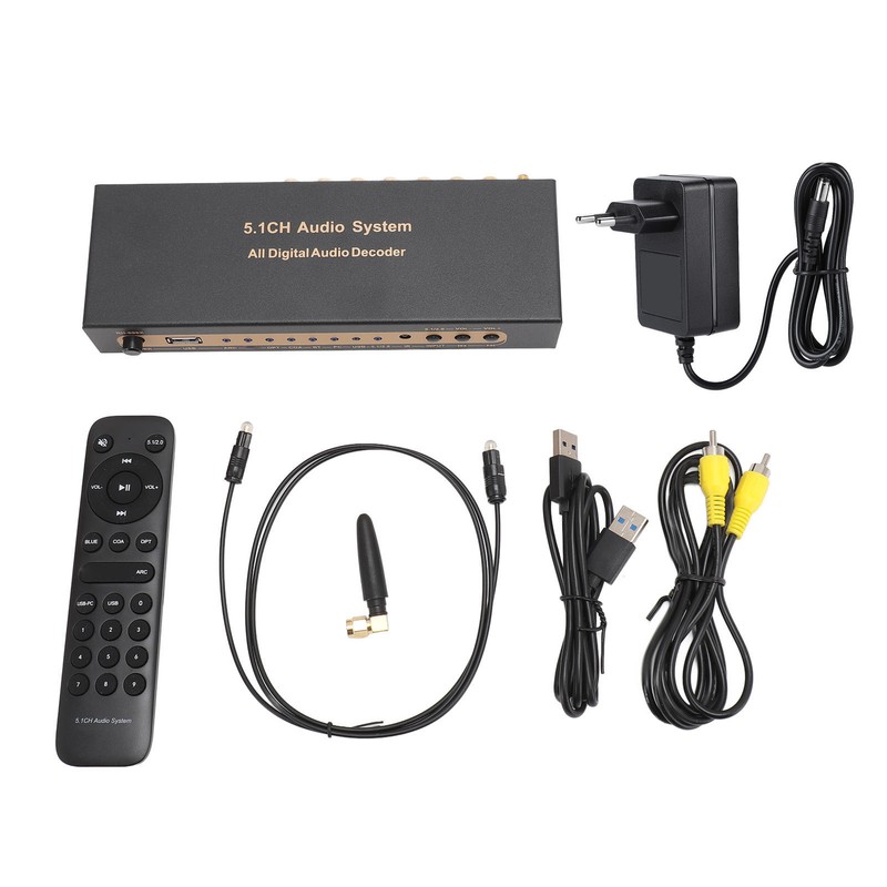 5.1 Channel Sound Decoder 192Khz/24Bit HD Multimedia Interface 4K ARC