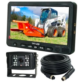 7" WIRED REAR VIEW BACKUP SIDE CAMERA SYSTEM FOR TRUCK, MOTORHOME, FORKLIFT