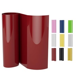 Heat Transfer Vinyl, 12" x20ft HTV Vinyl Roll, Iron on Vinyl for T-Shirts, Printable Iron on Vinyl for T-Shirts, Heat Press Vinyl for DIY, Craft (Red, 12" x20ft)