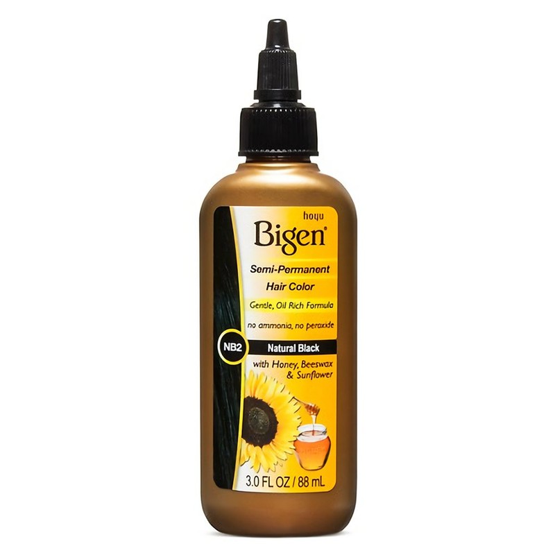 Bigen Semi Permanent Hair Color, Natural Black, 3 Fl Oz