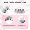 EMEDA 10 Pairs of Half Eyelashes, False Eyelashes, Cateye Short