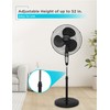 BLACK+DECKER 18-Inch Stand Fan with Pedestal Base, Height Adjustable Pedestal