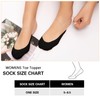MANZI Invisible Half Toe Topper Socks Slingback Liner Socks with