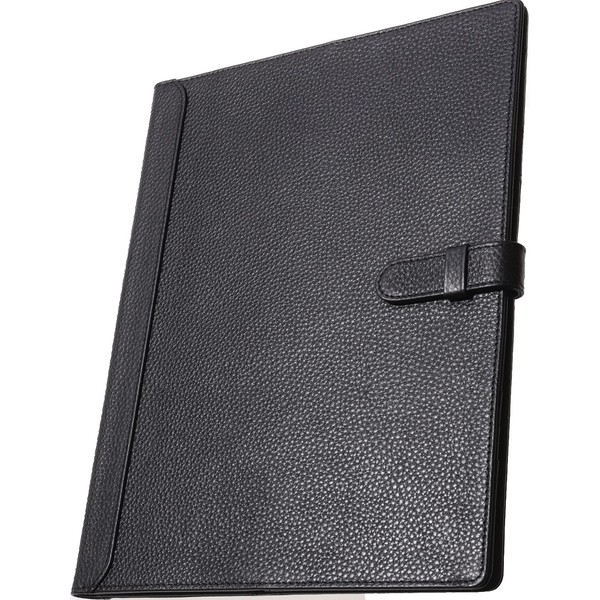 BLUE SINCERE Notebook, B5, Genuine Leather, Slim, 2 Books, Notebook Cover, College Notebook, Pen Holder, Bookmark, Card Slot, NC2 (Royal Black)