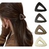 Piruto Hair Clips, Small, Set of 4, Triangle Hair Clips,