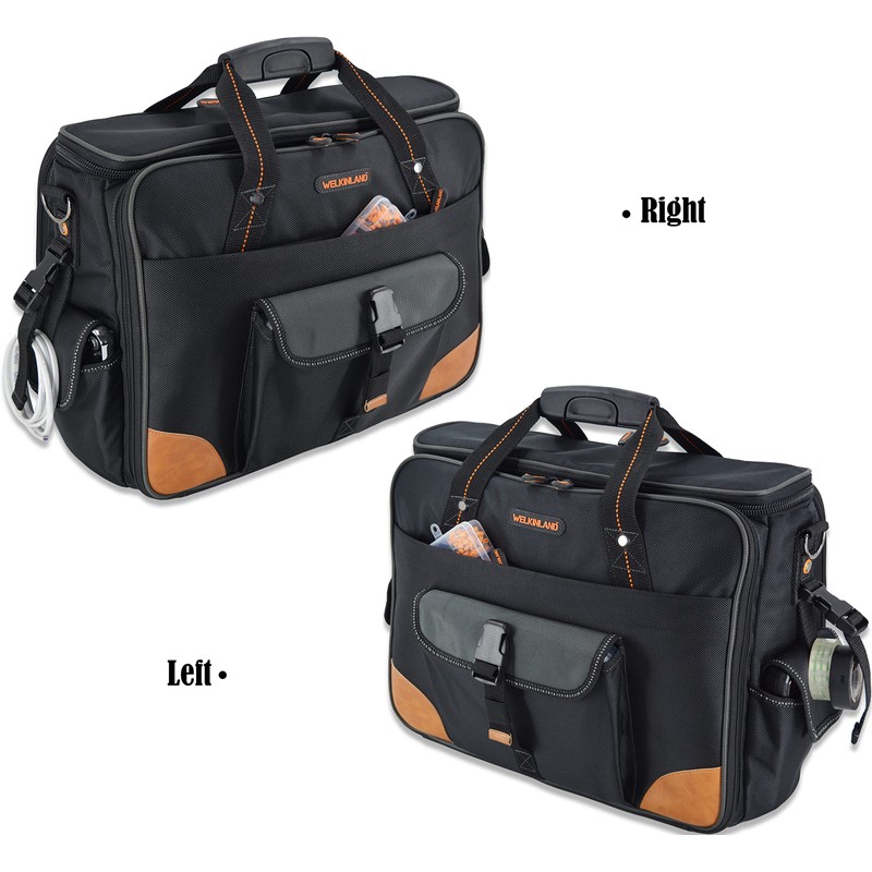 WELKINLAND 88-Pockets Electrician's Tool Bag - Electrician, Technician, HVAC &