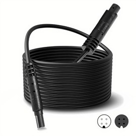 MVSSP 4-Pin Backup Camera Extension Cable - Heavy-Duty Pure Copper Shielded Wire for Dash Cam and Rear View Cameras (4Pin-13Ft)