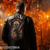 EMBROVERSE Let's Rock Guitar Skull Large Back Patch - Embroidered