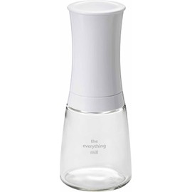 Kyocera CM-20CW-JP-AZ Mill, 5.1 fl oz (150 ml), Ceramic Salt & Pepper, Crystal Salt, Rock Salt, Pepper, Spices, Sansho Pepper, Seasoning Container, Coarseness Adjustment, Roughness Adjustment, White