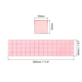 uxcell 600Pcs Self-Adhesive Disco Tiles Sticker 10 x 10mm Mini Mosaic Mirror Tiles Square Glass Tiles for DIY Disco Ball Craft Decorations Making, Rose Gold