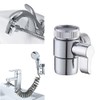 2 x 3-way shower valve, shower attachment for bath taps,