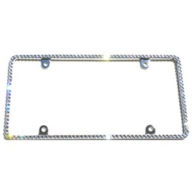 Thin CRYSTAL License Plate Frame Rhinestone Bling made with Austrian Crystals