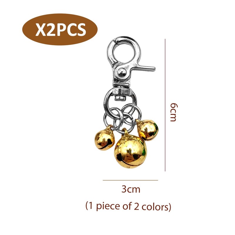 RNSKFG 2 Pieces Bell Pendant, Bell Keychain, Cat Collar Bell,