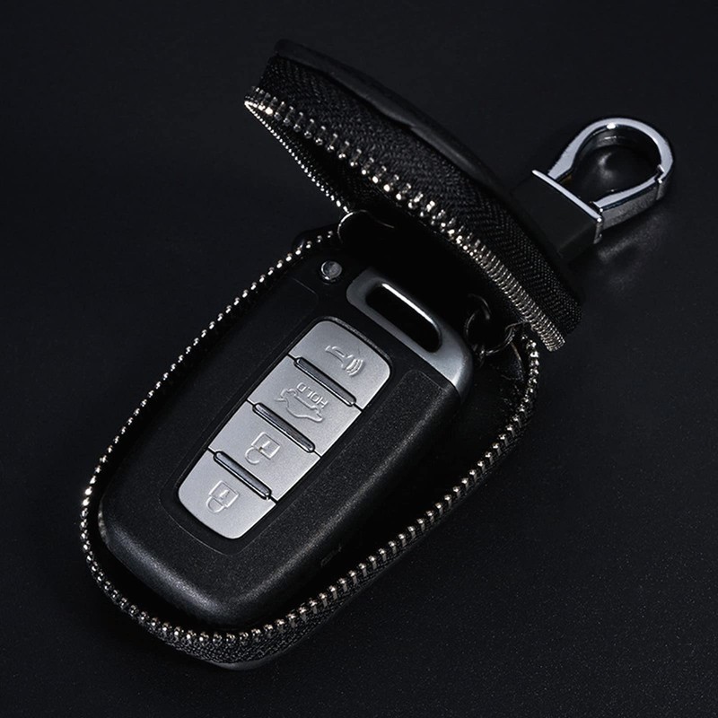 Leather Car Key Fob Cover, Key Case for Keychain Car