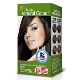 Tinte Herba Natural Color Enriquecido con Extractos Naturales Sin Amoníaco, Sales y Parabenos. (CASTAÑO OBSCURO)