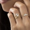 Gold Rings for Women Set Dainty 14K Trendy Gold Plated