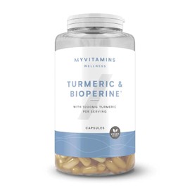 Myvitamins Turmeric & BioPerine Capsules | 1000mg High Strength Turmeric with 10mg Black Pepper Extract | Supports Joint & Liver Health | Vegan-Friendly | 180 Capsules | 90 Servings
