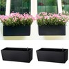 LaLaGreen Wall Planters for Indoor (2 Pack, 20 Inch) Black