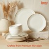 Sweese Porcelain Dinnerware Sets for 6, 18 Pieces Ceramic Plates