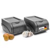 Novaliv Potato Storage Box, 2 x Small, 3.5 L, Anthracite