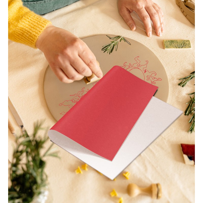 Graphite Paper - Wax Free - Red (20 Sheets)