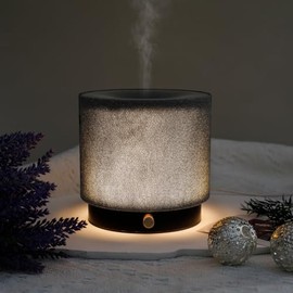 Elegante Difusor de Aroma de Tela - Difusor de Aceite Esencial Silencioso con Luz Nocturna Suave, Perfecto para Hogar, Oficina y Espacio de Yoga (M35-